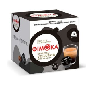Gimoka Κάψουλες Espresso Vellutato Συμβατές Με Μηχανή Dolce Gusto 16caps