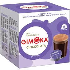 Gimoka Κάψουλες Cioccolata Συμβατές Με Μηχανή Dolce Gusto 16caps