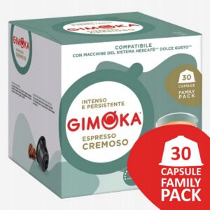 Gimoka Κάψουλες Espresso Cremoso Συμβατές Με Μηχανή Dolce Gusto 30caps Xl