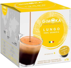 Gimoka Κάψουλες Espresso Lungo Συμβατές με Μηχανή Dolce Gusto 16caps