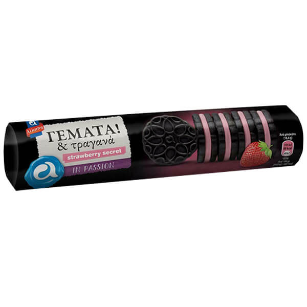 Αλλατίνη Γεμιστά & Τραγανά 230gr (Φράουλα)