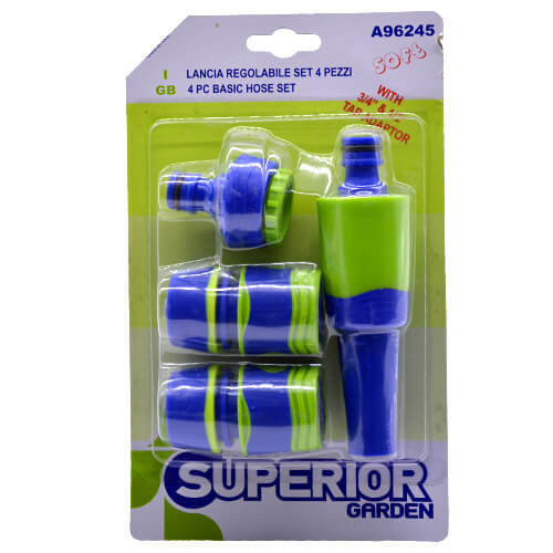 Superior Garden Σετ Μύτη Ποτίσματος Ρυθμιζόμενη 4τμχ