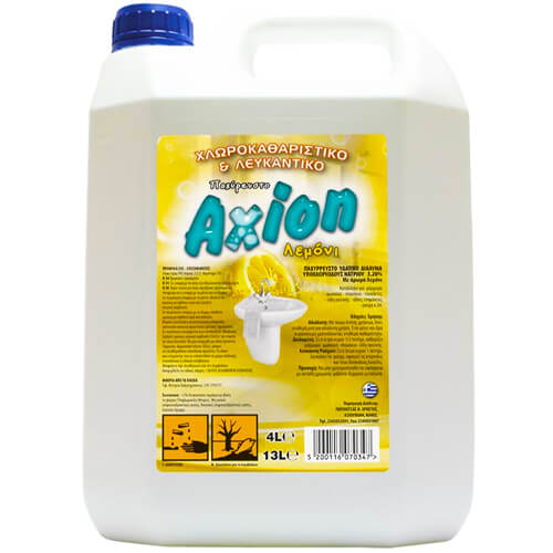 AXION Χλώριο Λευκαντικό Παχύρρευστο 4lt (Λεμόνι)