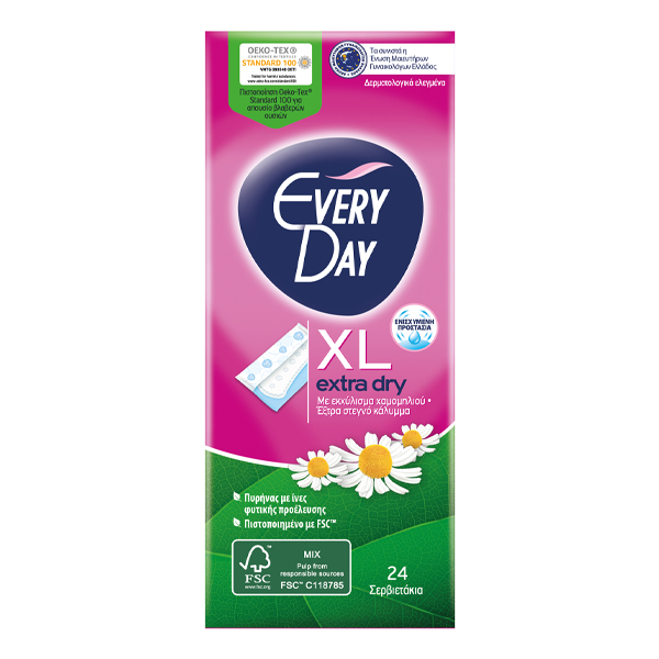 EVERYDAY Σερβιετάκια Extra Dry 24τεμ. Extra Long