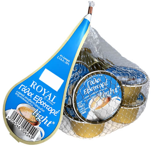 Royal Γάλα Μερίδα Για Καφέ Light (10x15gr) - 4% Λιπαρά