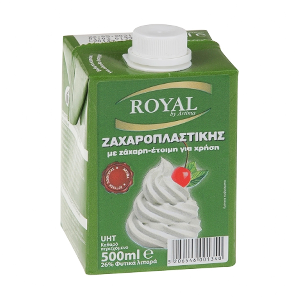 Royal Φυτική Κρέμα για Σαντιγί 26% 500ml