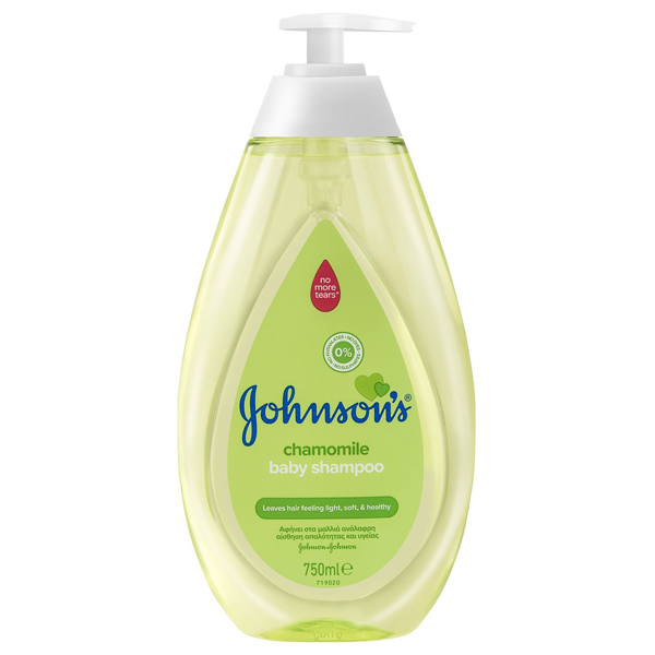 Johnson's Baby Shampoo 750ml - Χαμομήλι Αντλία