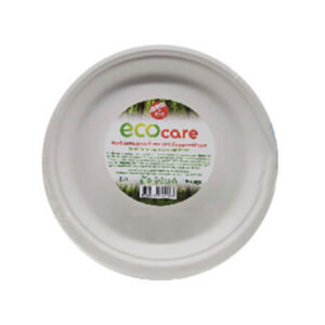 Ecocare Πιάτα από Ζαχαροκάλαμο Μεγάλα 23cm - 10τεμ.