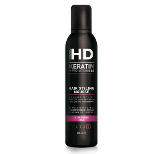 Farcom HD Volume Mousse Μαλλιών No5 250ml (Ultra Strong Hold)