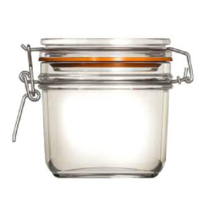 Uniglass Βάζο Γυάλινο με Καπάκι 350ml
