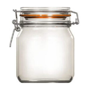 Uniglass Βάζο Γυάλινο με Καπάκι 750ml