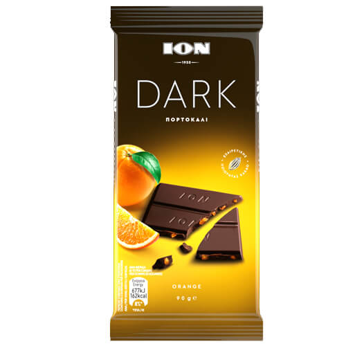 ΙΟΝ Σοκολάτα Υγείας Dark 90gr (Πορτοκάλι)