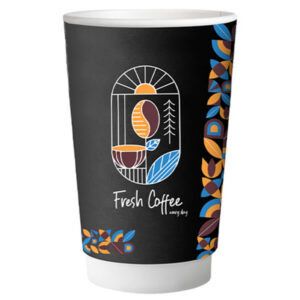 Ποτήρι Χάρτινο Fresh Coffee Double Wall 8oz (25τεμ.)