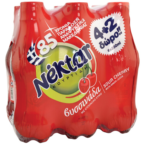 Nektar Αναψυκτικό Βυσσινάδα 280ml (4+2 Δώρο)