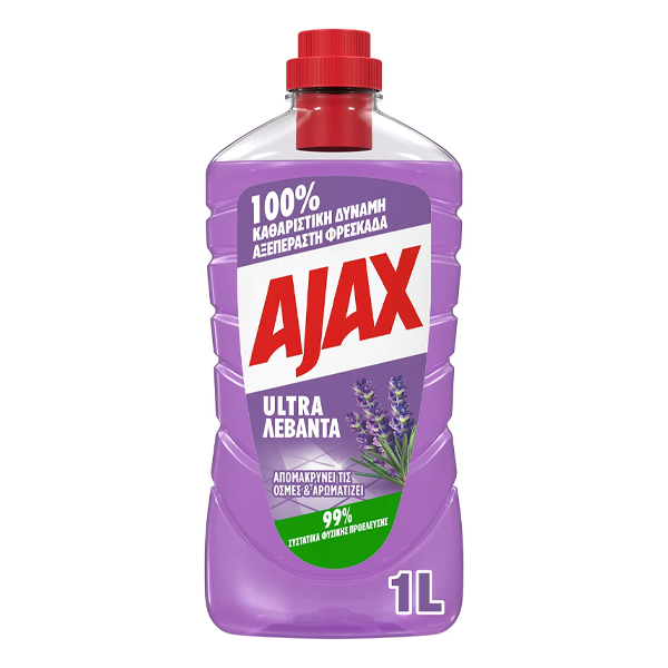 Ajax Καθαριστικό Πατώματος 1lt (Ultra Λεβάντα)