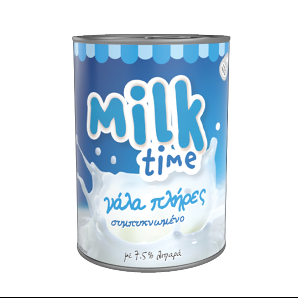 Milk Time Γάλα Εβαπορέ Συμπυκνωμένο 410gr (Πλήρες)