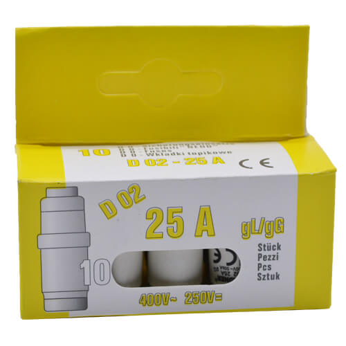 Eurolamp Ασφάλεια Neozet Lindner 25A - 10τμχ