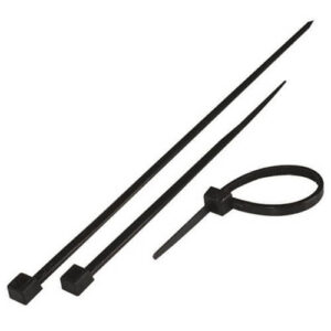 Eurolamp Δέματα ΤιR UPS Μαύρα - 160x2,5 (100τεμ)