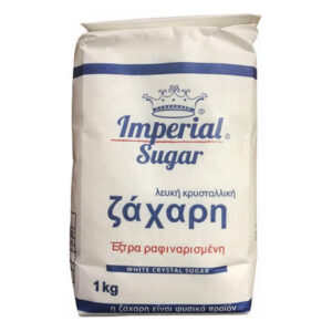Συσκευασία Imperial Sugar λευκή κρυσταλλική ζάχαρη 1kg