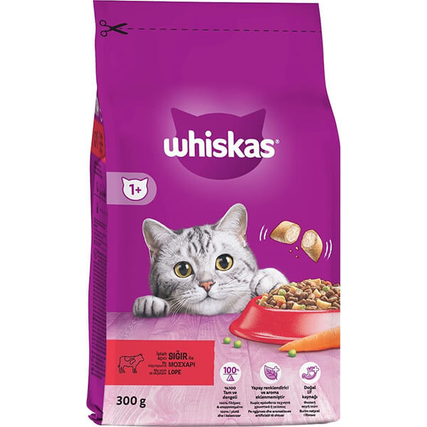Whiskas Γατοτροφή Γεμιστές Κροκέτες 300gr (Μοσχάρι)