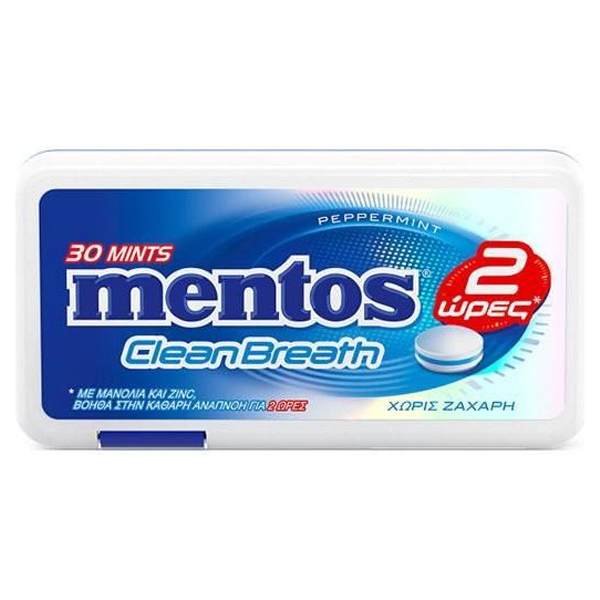 Mentos Clean Breath (12x21gr) Peppermint