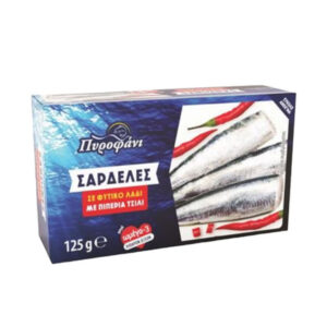 Πυροφάνι Σαρδέλα 125gr (Πικάντικη) Σε Φυτικό Λάδι
