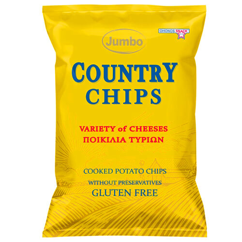 Jumbo Country Chips Τυρί & Παρμεζάνα 150gr