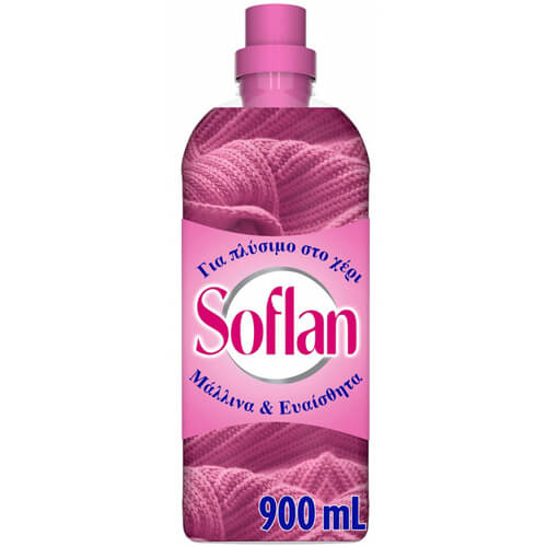 SOFLAN Υγρό Πλυσίματος Ρούχων Στο Χέρι 900ml