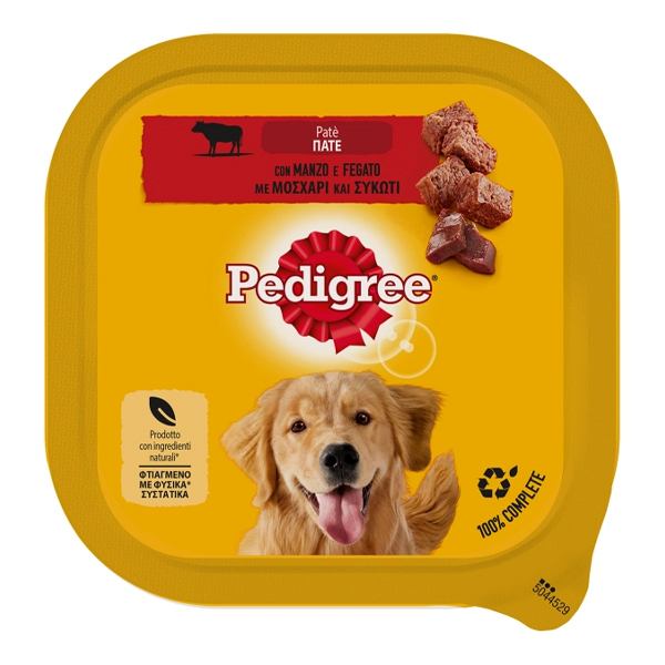 Pedigree Σκυλοτροφή Πατέ 300gr (Μοσχάρι & Συκώτι)