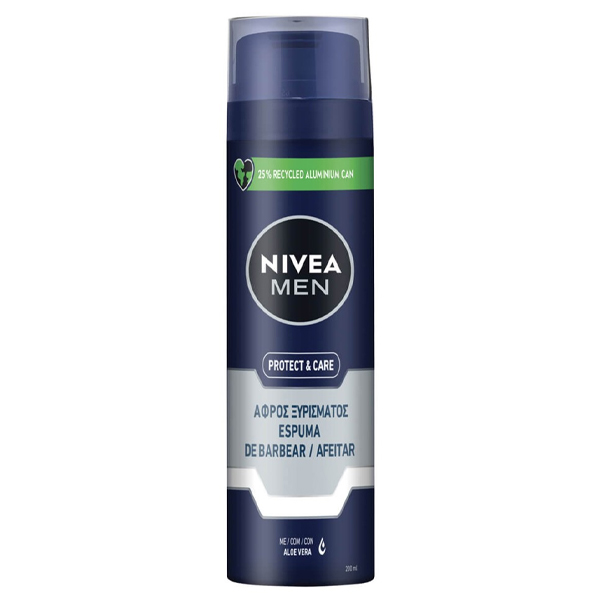 NIVEA Αφρός Ξυρίσματος 200ml Protect & Care
