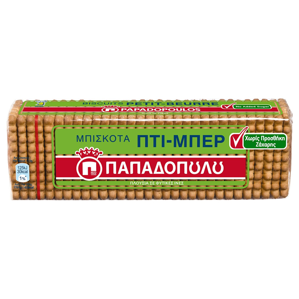 Παπαδόπουλου Πτι Μπερ 225gr (Χωρίς Ζάχαρη)