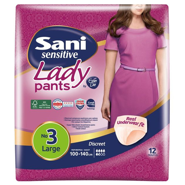 Sani Lady Pants Εσώρουχα No3 12τεμ. Large