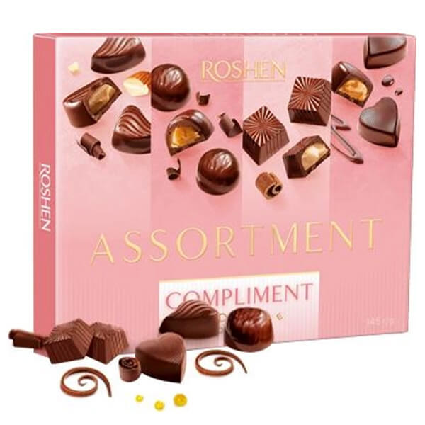 Roshen Compliment Σοκολατάκια 145gr (Με Μαύρη Σοκολάτα)