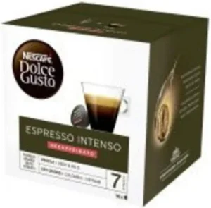 Nescafe Espresso Intenso Decaf Συμβατές Με Μηχανή Dolce Gusto 30 Caps Xl