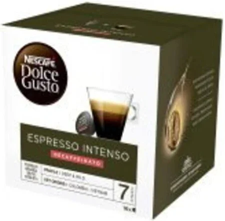Nescafe Espresso Intenso Decaf Συμβατές Με Μηχανή Dolce Gusto 30 Caps Xl