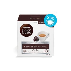 Nescafe Κάψουλες Espresso Napoli Συμβατές με Μηχανή Dolce Gusto 30caps XL