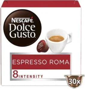 Nescafe Κάψουλες Espresso Roma Συμβατές με Μηχανή Dolce Gusto 30caps XL