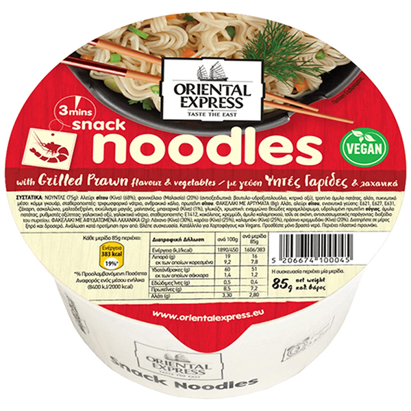 Oriental Express Noodles Pot 85gr - Γαρίδες