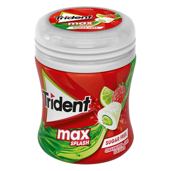 Trident Long Lasting (6x50.6gr.) - (Φράουλα & Λάιμ) (Μπουκάλι)