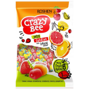 Roshen Crazy Bee Ζελεδάκια 1kg (6 Fruit Juices)