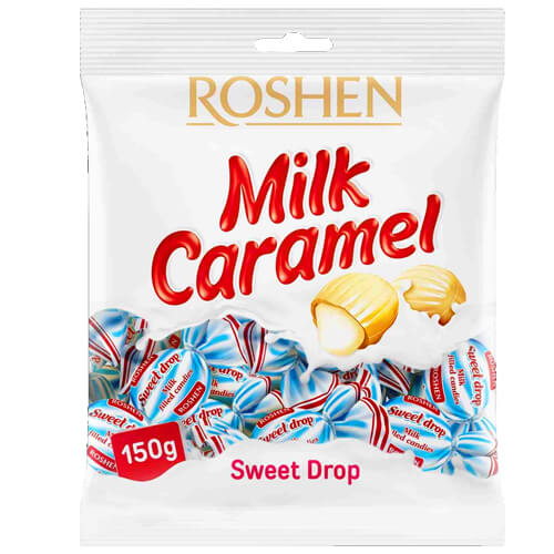 Roshen Sweet Drops Καραμέλες 150gr (Με Γέμιση Κρέμα Γάλακτος)