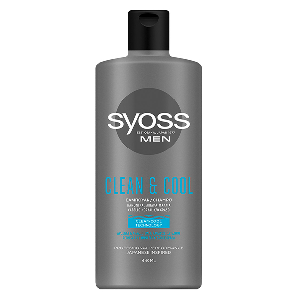 Syoss Shampoo 440ml - Men Clean & Cool
