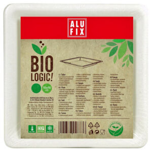 Biologic! Βιοδιασπώμενα Πιάτα Πολύγωνα 15x15cm (12τεμ.)