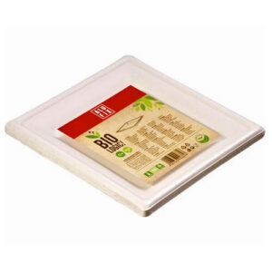 BIOLOGIC! Βιοδιασπώμενα Πολύγωνα Πιάτα 20x20cm 12τεμ.