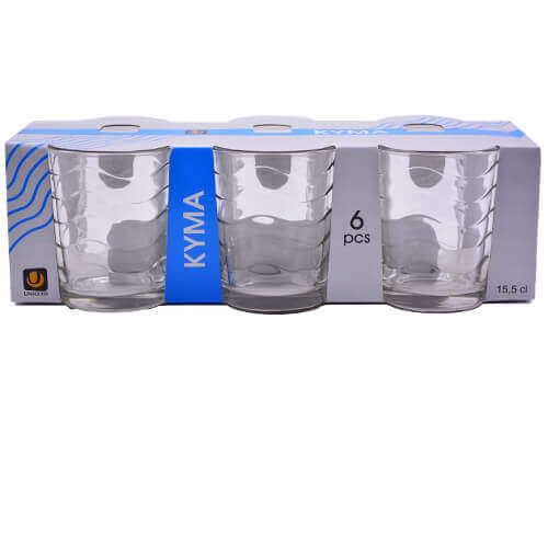 Uniglass Ποτήρι Γυάλινο 155ml (6τεμ.)