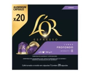 L'or Κάψουλες Lungo Profondo Συμβατές με Μηχανή Nespresso 20caps