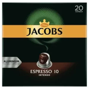 Jacobs Espresso Intenso Συμβατές Κάψουλες Nespresso – 20 τμχ
