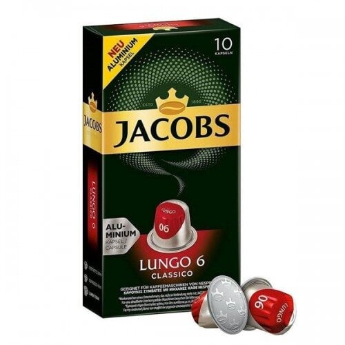 Jacobs Lungo Classico Κάψουλες - Jacobs Lungo Classico - 10 Κάψουλες