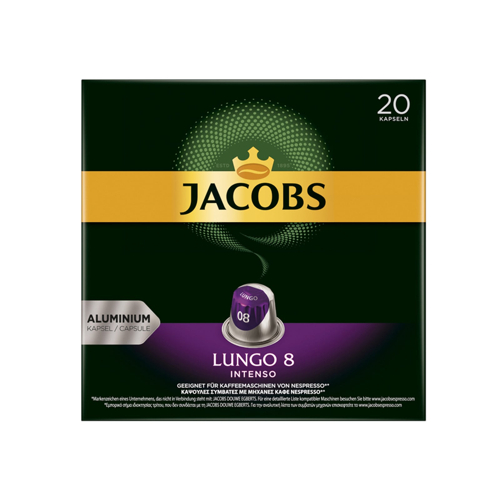 Jacobs Espresso Lungo Intenso - 20 ΤΜΧ
