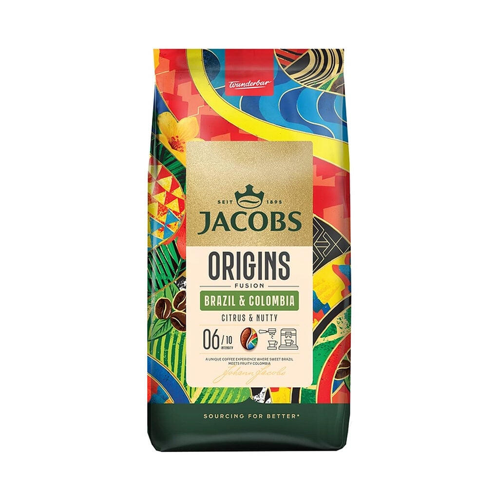 Jacobs Origins Fusion Brazil & Colombia 1KG Σε Κόκκους